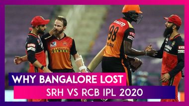 Hyderabad vs Bangalore IPL 2020: 3 Reasons Why Bangalore Lost To Hyderabad