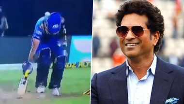 Sachin Tendulkar Bats for Helmets to be Made Mandatory After a Throw Hits Dhawal Kulkarni on Head During SRH vs MI Clash in IPL 2020 (Watch Video)