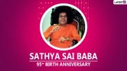Sathya Sai Baba 95th Birth Anniversary Wishes & HD Images: WhatsApp Stickers, Facebook Greetings, Wallpapers, GIFs, Messages and SMS to Send on the Observance