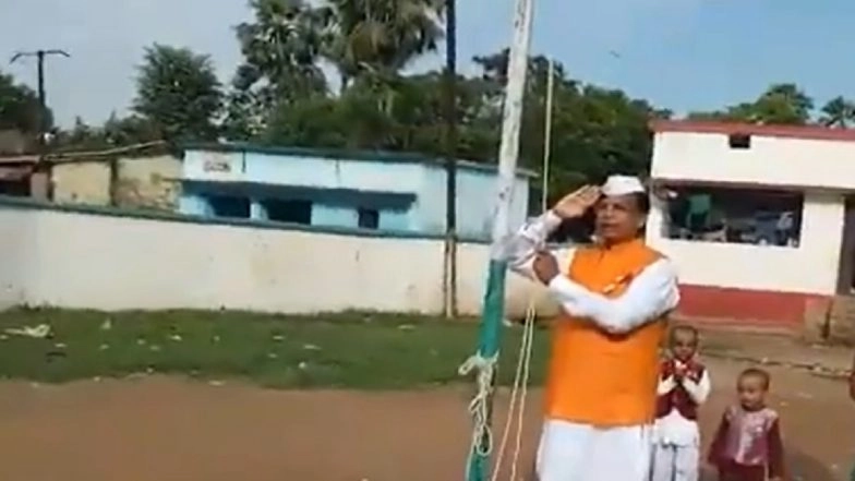 Mewa Lal Choudhary Fails to Recite National Anthem Correctly, RJD Shares Old Video to Attack Nitish Kumar