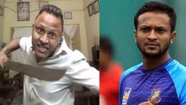 Bangladeshi Man Arrested for Giving Death Threat to Cricketer Shakib Al Hasan for Inaugurating Kali Puja Pandal in Kolkata