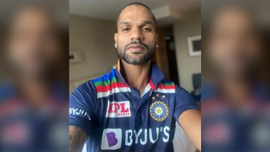Shikhar Dhawan Shares Picture With Team India’s New Retro Jersey Ahead of IND vs AUS ODI Series 2020