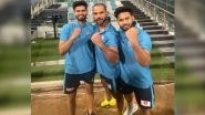 Delhi Capitals Stars Shikhar Dhawan, Shreyas Iyer, Rishabh Pant Turn &lsquo;Tridev&rsquo; After Securing Spot in IPL 2020 Playoffs (Watch Video)