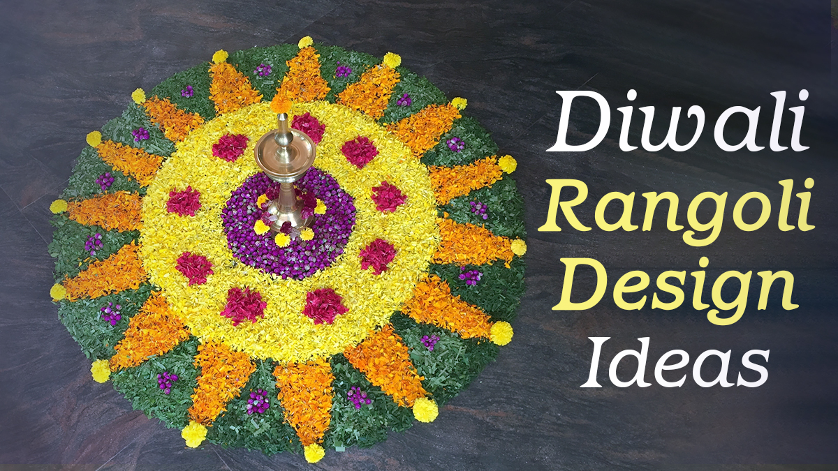 Simple Rangoli Designs For Diwali 2020 with Marigold Flowers at ...