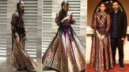 Sonam Kapoor Ahuja Dons a Wine Red Lehenga Worth Rs.92,550 With Some Brilliant Eye Glam!