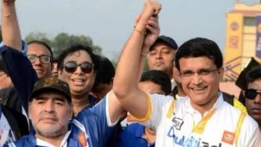 Diego Maradona Dies at 60: 'Mad Genius, Rest In Peace', Indian Sports Fraternity Led by Sourav Ganguly Pays Tribute to Football Legend