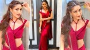 Surbhi Chandna Poses in a Sexy Red Saree and We're Grasping for Breath (View Pics)