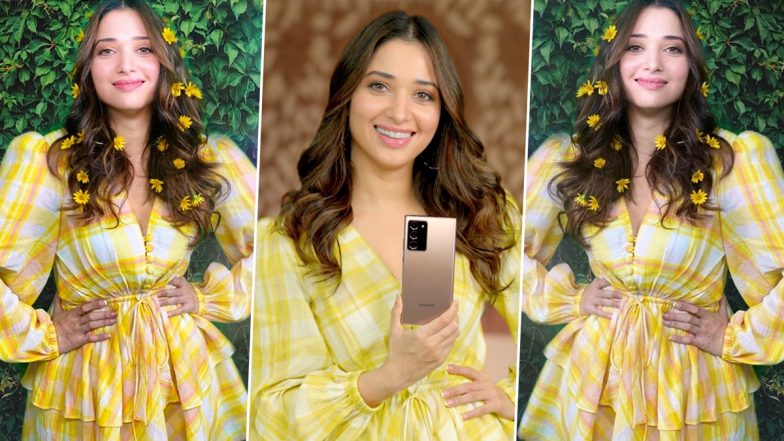 Tamannaah Bhatia Is Sunshine Chic in a Summer Plaid Dress!