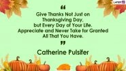 Thanksgiving 2020 Quotes And HD Images: Best Sayings, Thoughts & GIFs to Share on the Observance as WhatsApp Message, Facebook Greetings & Instagram Stories