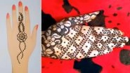 Easy Mehndi Designs for Tulsi Vivah 2020 With HD Images: Latest Indian Henna Patterns And Arabic Mehendi Designs to Adorn Your Palms For the Hindu Festival (Watch Videos)
