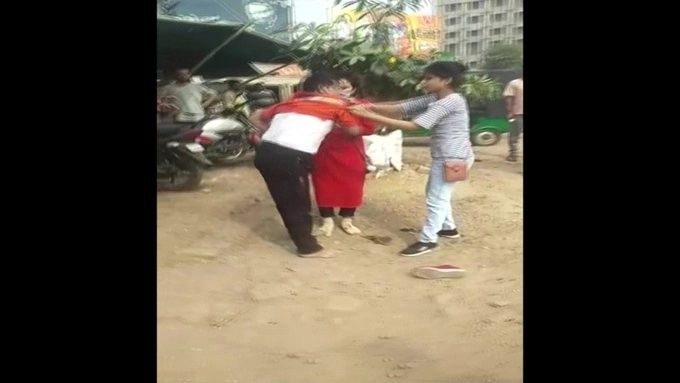 Anuj Mishra, Congress District President in UP's Jalaun, Thrashed by Two Women