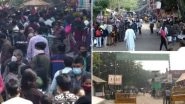 Delhi Shoppers Throng Sarojini Nagar Market Despite Spike in COVID-19 Cases in National Capital, View Pics