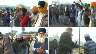 Farmers Protest: Protesting Farmers at Singhu Border Offer Prayers on Guru Nanak Jayanti, View Pics