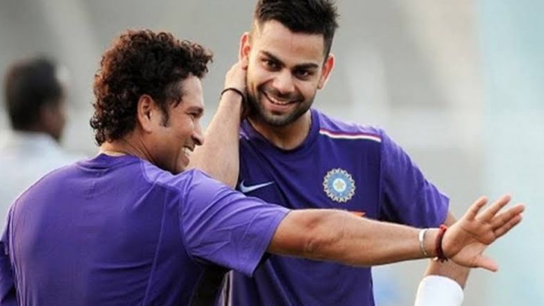 Virat Kohli Extends Birthday Wishes to Sachin Tendulkar, Calls Master Blaster ‘One of the Greatest’ (View Post)