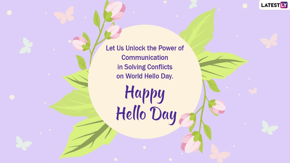 World Hello Day 2020 Quotes and HD Images WhatsApp Messages, GIFs