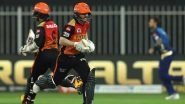 SRH vs MI, IPL 2020 Match Result: Sunrisers Hyderabad Thrash Mumbai Indians by 10 Wickets to Seal Playoff Spot, Kolkata Knight Riders Knocked Out