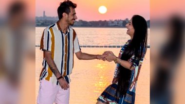 Yuzvendra Chahal Showers Love on Fiancee Dhanshree Verma Ahead of India Tour of Australia 2020–21 (View Post)