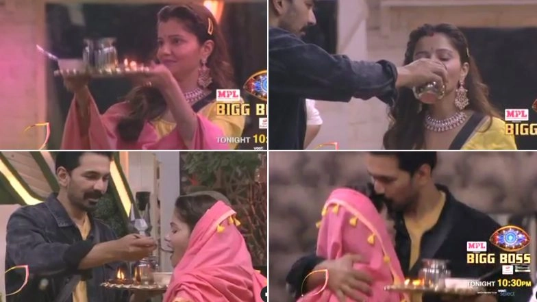 Bigg Boss 14: Rubina Dilaik and Abhinav Shukla Celebrate Karwa Chauth On National TV!