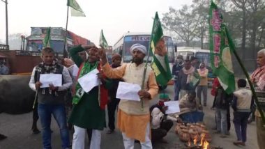 Bharat Bandh: RJD Joins Trade Unions Strike in Bihar, Party Workers Block Road With Buffaloes