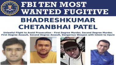 Bhadreshkumar Chetanbhai Patel, Indian-Origin Man, in FBI's '10 Most Wanted' List Since 2017, Carries $100,000 Reward