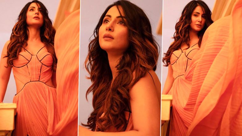 Hina Khan’s Summery Citrus Dress Is an Ode to Beautiful Sunsets (View Pics)