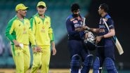 India vs Australia 2nd T20I 2020, Rain Forecast & Weather Report From Sydney: Check Pitch Report of Sydney Cricket Ground