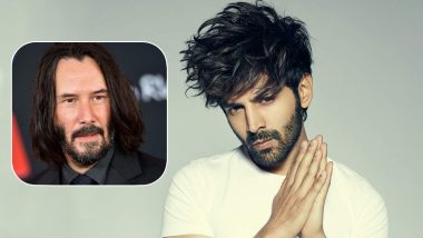 Kartik Aaryan Shares Picture in Long Locks, Gets Compared to Keanu Reeves (View Pic)