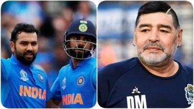 Rohit Sharma, Virat Kohli Mourn the Death of Diego Maradona; Post Tributes on Social Media