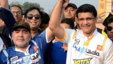 Diego Maradona Dead: Sourav Ganguly and Others Mourn Argentinian Football Legend’s Death