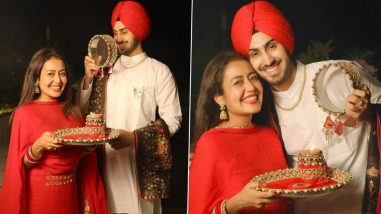 Neha Kakkar and Rohanpreet Singh’s First Karwa Chauth Celebration Photos Will Melt Your Heart