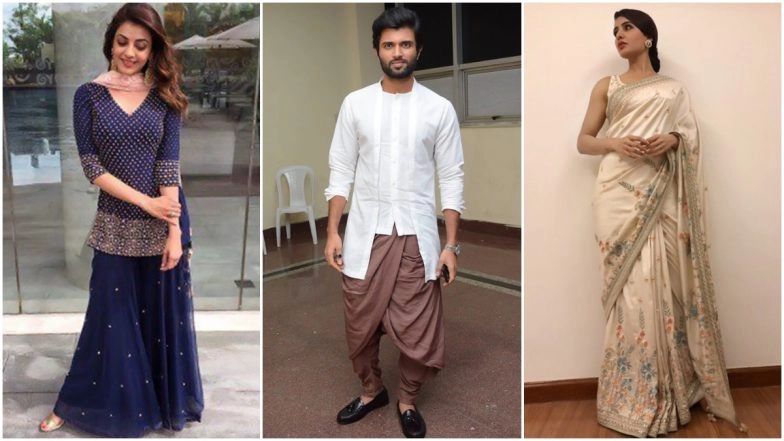 Diwali 2020: Samantha Akkineni, Vijay Deverakonda and Kajal Aggarwal's Ethnic Outings that Will Help You Pick the Right Outfit this Festive Season (View Pics)