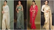 Karwa Chauth 2020: From Deepika Padukone's Traditional Red to Anushka Sharma's Sheer Green, Different Saree Looks that You Can Wear on this Special Day (View Pics)