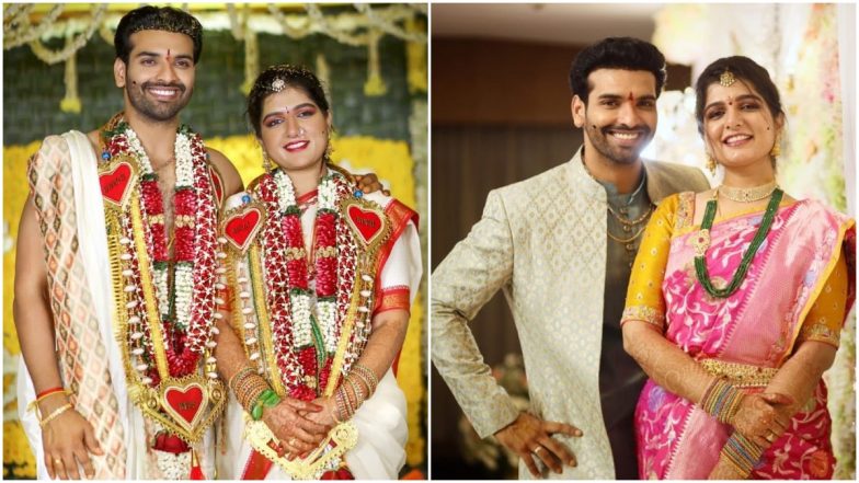 Telugu Actor Raja Chembolu And Hima Bindu Tie The Knot! (View Wedding Pics)