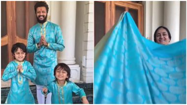 Diwali 2020: Riteish Deshmukh Upcycles Mother's Old Saree into Kurta for Kids and It Looks So Fashionable (Watch Video)