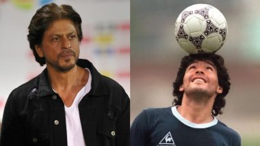 Diego Maradona Dies: Shah Rukh Khan Pays Tribute on Twitter, Says 'You Made Football Even More Beautiful'