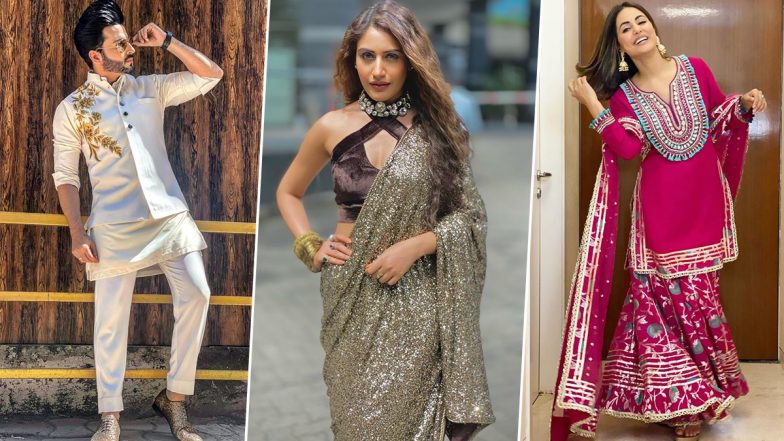 Diwali 2020 Outfit Ideas: Surbhi Chandna, Dheeraj Dhoopar, Hina Khan's Style Offerings that You Can Explore this Festive Season (View Pics)