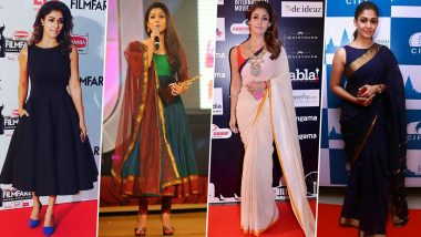 Nayanthara Birthday Special: Simplicity Has a Permanent Place in Her Fashion Wardrobe (View Pics)