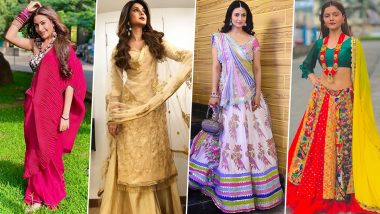Karwa Chauth 2020: Surbhi Chandna, Jennifer Winget and Rubina Dilaik's Ethnic Outings that You Can Seek Inspiration From (View Pics)