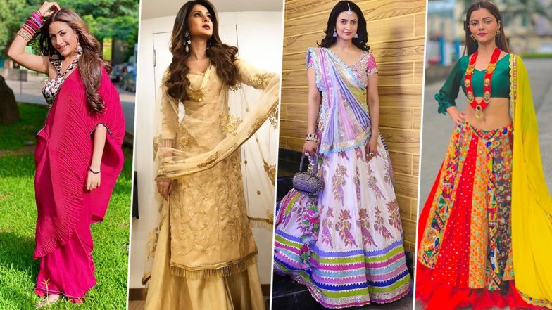 Karwa Chauth 2020: Surbhi Chandna, Jennifer Winget and Rubina Dilaik's Ethnic Outings that You Can Seek Inspiration From (View Pics)