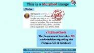 Lockdown to Be Re-Imposed Across India From December 1 Due to the Growing Number of COVID-19 Cases? PIB Fact Check Debunks Fake News, Reveals Truth Behind Viral Tweet
