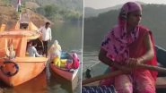 Relu Vasave, Anganwadi Worker From Maharashtra&rsquo;s Nandurbar, Rows 18 km Daily to Look After Tribal Kids and Pregnant Women in Remote Villages; Watch Video