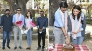 Megastar Chiranjeevi Gives Newlywed Couple Kajal Aggarwal And Gautam Kitchlu A Warm Welcome On Acharya Set (View Pics)