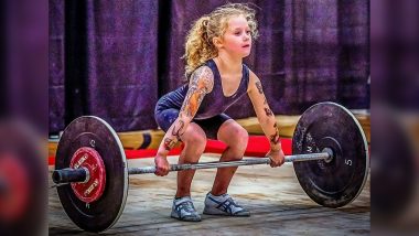 Powerpuff Girl! Rory Van Ulft, 7-Y0 From Canada is the ‘Strongest Girl in the World,’ See Pics and Videos of the Schoolgirl Lifting Weights of 80Kg