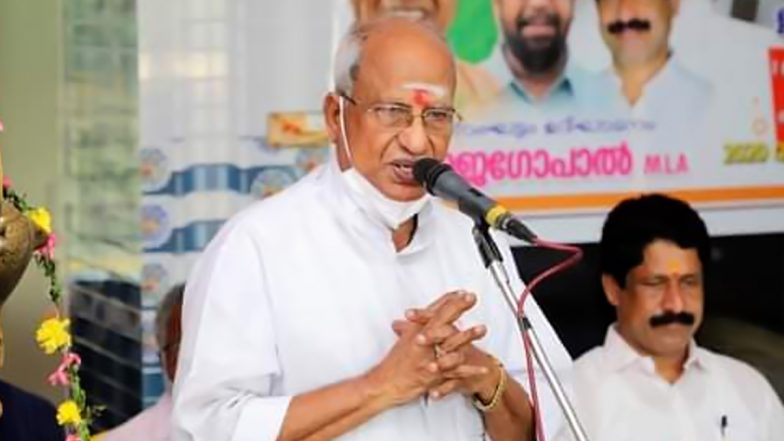 O Rajagopal, BJP's Lone MLA in Kerala, Supports State's Resolution Against Centre's Farm Laws