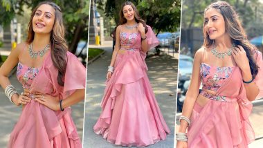 Naagin 5 Actress Surbhi Chandna Stuns In A Pastel Ruffle Lehenga And We Are In Awe! (View Post)