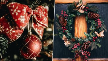 Christmas 2020 Decoration Ideas: How to Make a Wreath and Christmas Bow? Easy Steps and DIY Videos to Dazzle Up Your Halls This Holiday Season