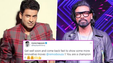 Manoj Bajpayee Wishes Remo D’Souza a Speedy Recovery, Says ‘Come Back Fast to Show Some More Innovative Moves’