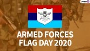 Armed Forces Flag Day 2020 HD Images and Wallpapers for Free Download Online: WhatsApp Stickers & Facebook Messages to Observe Flag Day of India