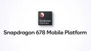 Qualcomm Snapdragon 678 Chipset Announced for Mid-Range Smartphones