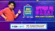 Flipkart Big Savings Day Sale 2020: Best Deals on Smartphones, Laptops, Smartwatches, TVs & Appliances Announced